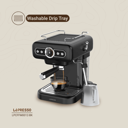 LePresso Retro Espresso Boiler Machine Gauge and Milk Steamer - Clix