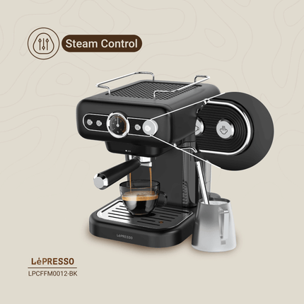 LePresso Retro Espresso Boiler Machine Gauge and Milk Steamer - Clix