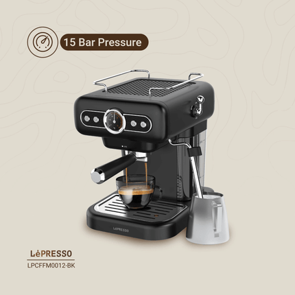 LePresso Retro Espresso Boiler Machine Gauge and Milk Steamer - Clix