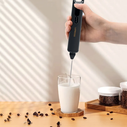 The LePresso 3-in-1 Frother is a versatile kitchen tool to enhance culinary creations. With its ability to mix batter and sauces, this frother offers 