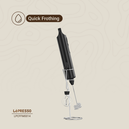 The LePresso 3-in-1 Frother is a versatile kitchen tool to enhance culinary creations. With its ability to mix batter and sauces, this frother offers 