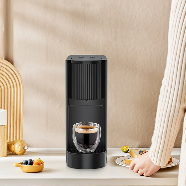 The Lepresso Automatic Capsule Coffee Maker represents premium class, featuring an incredible 1200W powerful motor and a 20-bar pump, which allows eve