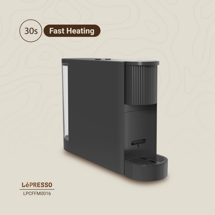 The Lepresso Automatic Capsule Coffee Maker represents premium class, featuring an incredible 1200W powerful motor and a 20-bar pump, which allows eve
