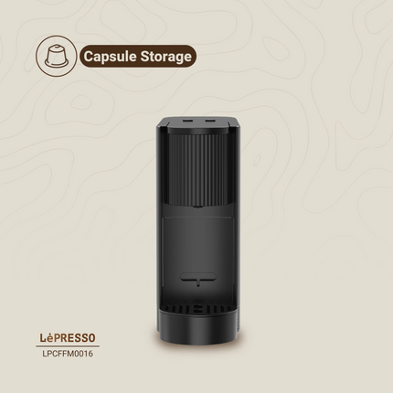 The Lepresso Automatic Capsule Coffee Maker represents premium class, featuring an incredible 1200W powerful motor and a 20-bar pump, which allows eve