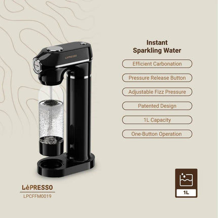 Lepresso Carbonator Instant Sparkling Water 1L - Clix