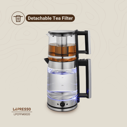 Lepresso Turkish Tea Glass Kettle - Clix