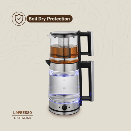 Lepresso Turkish Tea Glass Kettle - Clix
