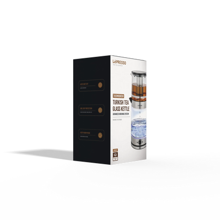 Get the best blend of elegance and functionality with the Lepresso Turkish Tea Glass Kettle. Designed for any kind of tea lover, it
  Features
  a bor