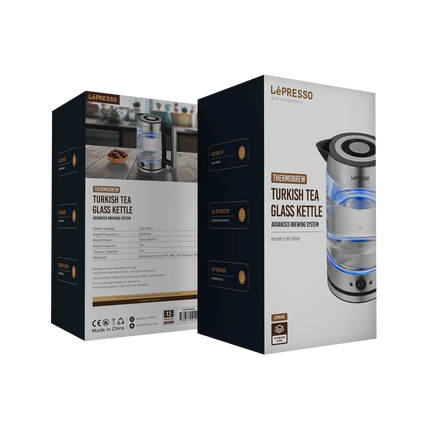 Get the best blend of elegance and functionality with the Lepresso Turkish Tea Glass Kettle. Designed for any kind of tea lover, it
  Features
  a bor