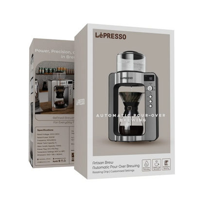 The Lepresso Automatic Pour Over Brewing system brings a perfect combination of precision, innovation, and elegance into your home for cafe-quality co