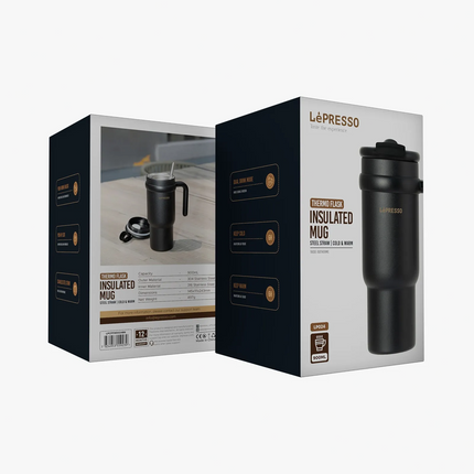 Lepresso Thermo Flask Insulated Mug - The Lepresso Insulated Mug provides functionality and fashion to make your drinking perfect