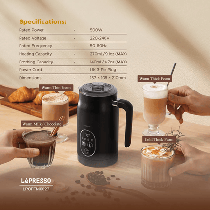 Lepresso Four Froth Milk Frother - Clix