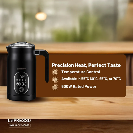 The Lepresso Four Froth Milk Frother is the perfect combination of efficiency and versatility, enabling one to provide high-class coffee froths at hom