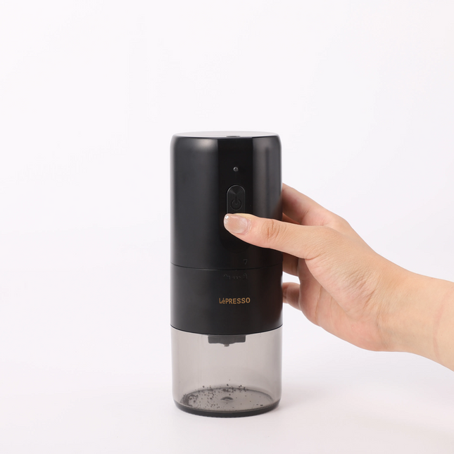 Now enjoy your barista-quality coffee wherever you want using the LePresso Portable Coffee Conical Grinder espresso machine in sleek black. This compa