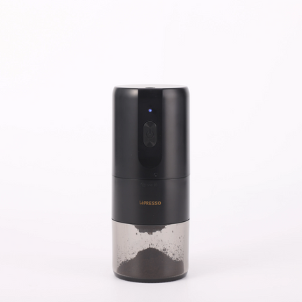 Now enjoy your barista-quality coffee wherever you want using the LePresso Portable Coffee Conical Grinder espresso machine in sleek black. This compa