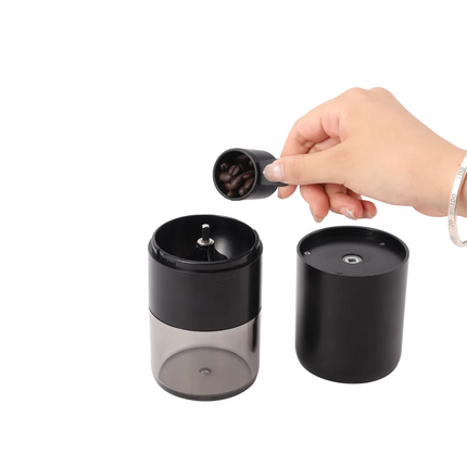 Now enjoy your barista-quality coffee wherever you want using the LePresso Portable Coffee Conical Grinder espresso machine in sleek black. This compa