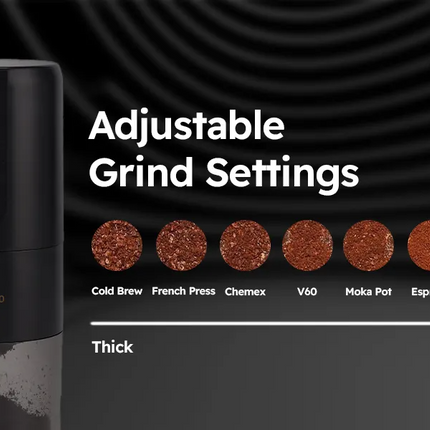 Now enjoy your barista-quality coffee wherever you want using the LePresso Portable Coffee Conical Grinder espresso machine in sleek black. This compa
