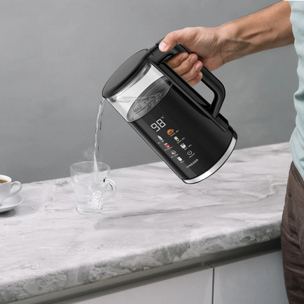 The Black LePresso Electric Window Kettle with Multi-Temperature Display is perfect in functionality and style, and it is an excellent experience whil