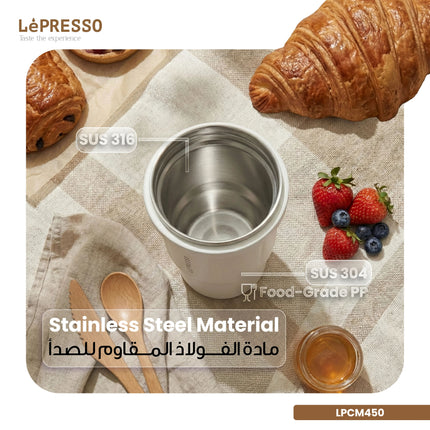 Lepresso Insulated Tumbler Hot & Cold Drinks - The Lepresso Insulated Tumbler is an excellent solution for enjoying your favorite hot or cold drink...