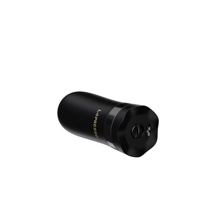 Enjoy a hot brewed coffee with Lepresso Insulated Mug with French Press. The mug capacity is 320ml, and the interior design crafted with dual layers o