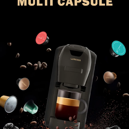 The LePresso 3-in-1 Coffee Machine brings convenience to your household as now you can use Nespresso and Dolce Gusto capsules to mix and match between