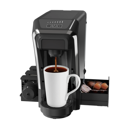 Flexibility in brewing is a key aspect of this machine. It offers different brewing levels with quantities ranging from 50ml to 260ml. This feature al