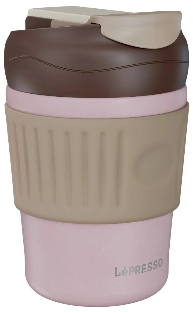 LEPRESSO MORNINGSCAPE TUMBLER MUG DUAL SIP - GRAY