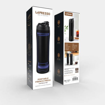 Have a nice, brewed coffee or tea with LePresso Stainless Steel Portable French Press. You have a capacity of 350ml, and the double-walled stainless s