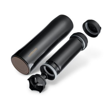 Have a nice, brewed coffee or tea with LePresso Stainless Steel Portable French Press. You have a capacity of 350ml, and the double-walled stainless s