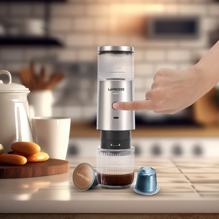 LePresso Stainless Steel Portable Espresso Maker