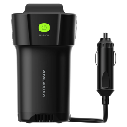 Charging in car is no longer a concern with
Powerology 150W Inverter AC Universal USB A 2*Type-C DC Car 12V 10A. This
versatile inverter is designed t