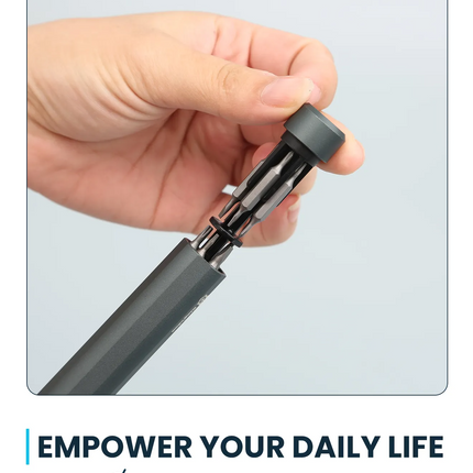 The Powerology Internal Storage Screwdriver Set is going to enhance your toolbox. This set is made from a high-quality aluminum alloy and is built to 