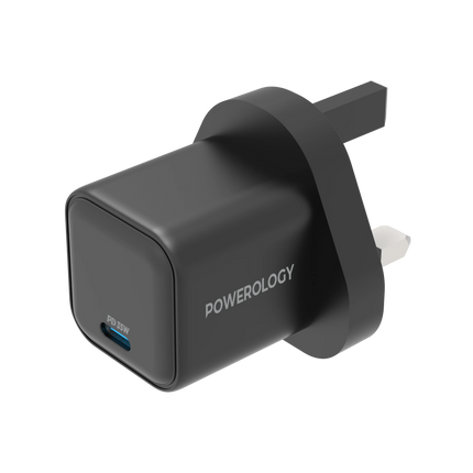 The Powerology 35W Gan Charger, with UK plug, offers a superior charging solution for your devices. Its 35W output, coupled with a Type-C port enhance