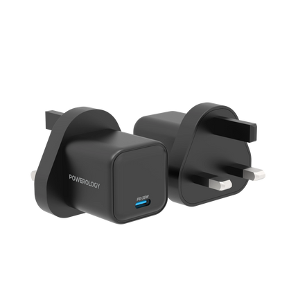 The Powerology 35W Gan Charger, with UK plug, offers a superior charging solution for your devices. Its 35W output, coupled with a Type-C port enhance