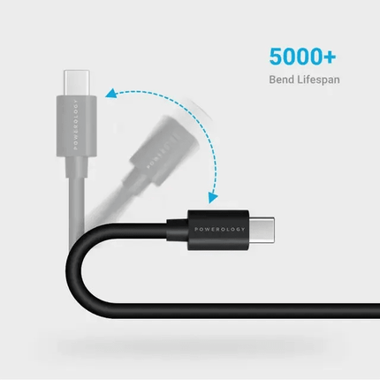 Powerology USB-C Lightning Data and Charge Cable (3m/9.8ft) - Clix