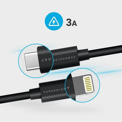 Powerology USB-C Lightning Data and Charge Cable (3m/9.8ft) - Clix