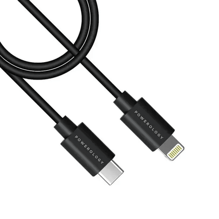Powerology USB-C Lightning Data and Charge Cable (3m/9.8ft) - Clix