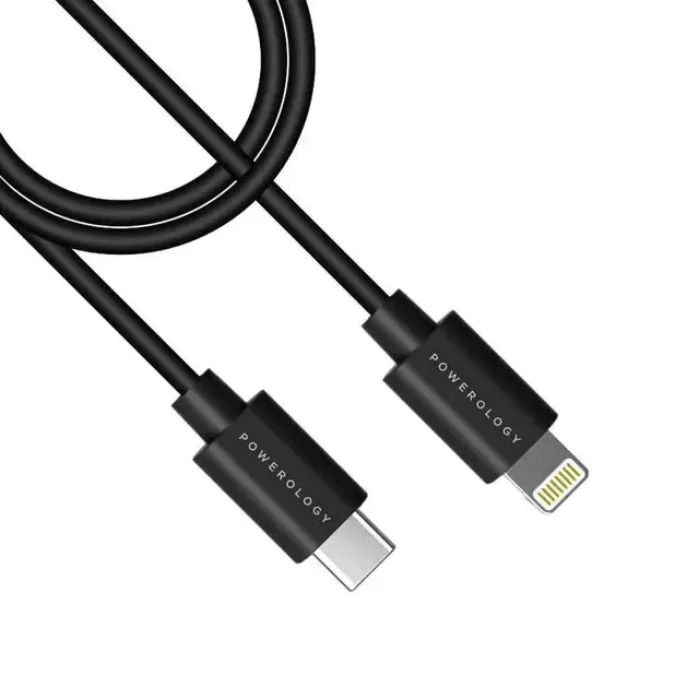 Powerology USB-C Lightning Data and Charge Cable (3m/9.8ft) - Clix