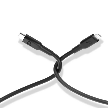 Powerology USB-C Lightning Cable is a 3m long TPE cable with the ability of data transferring and fast charging made for iPhones and iPads. It has USB