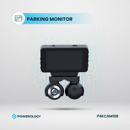 Powerology Dual Lens Dash Camera is a cutting-edge camera designed to provide ample coverage for your vehicle. With a 4K CMOS sensor, the front-facing