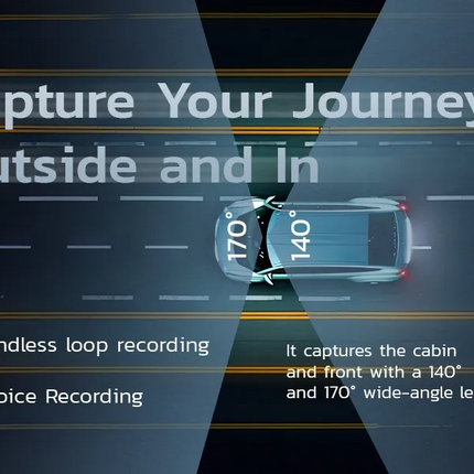 Powerology Dual Lens Dash Camera is a cutting-edge camera designed to provide ample coverage for your vehicle. With a 4K CMOS sensor, the front-facing
