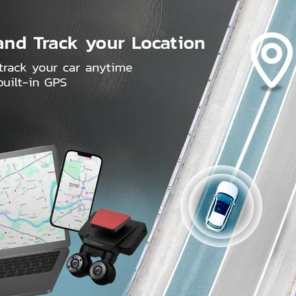 Powerology Dual Lens Dash Camera is a cutting-edge camera designed to provide ample coverage for your vehicle. With a 4K CMOS sensor, the front-facing