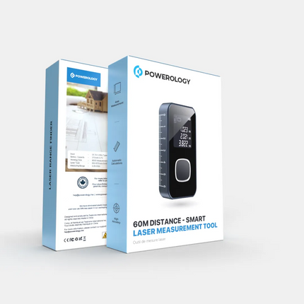 Powerology 60M Distance-Smart Laser is a high accuracy
measurement tool suitable for all engineers and architects spending most of
their time over con
