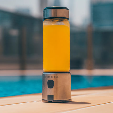 POWEROLOGY 6-BLADE PORTABLE JUICER 450ML 126W - ALUMINUM