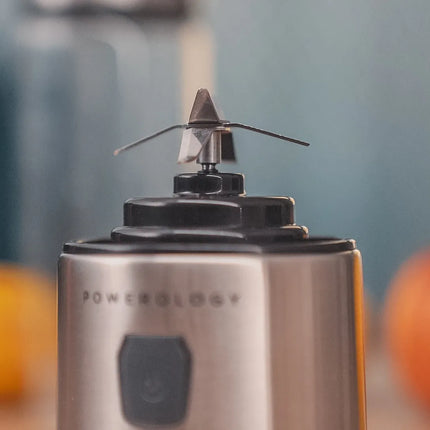 POWEROLOGY 6-BLADE PORTABLE JUICER 450ML 126W - ALUMINUM