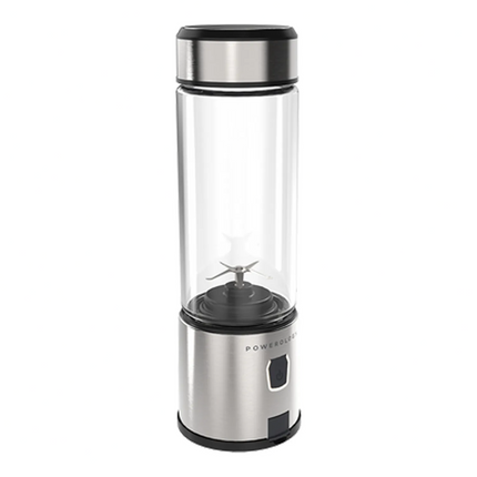 POWEROLOGY 6-BLADE PORTABLE JUICER 450ML 126W - ALUMINUM - Powerology 6-Blade Portable Juicer is a light-weight kitchen gadget designed to consume healthy, fresh beverages in just a snap
