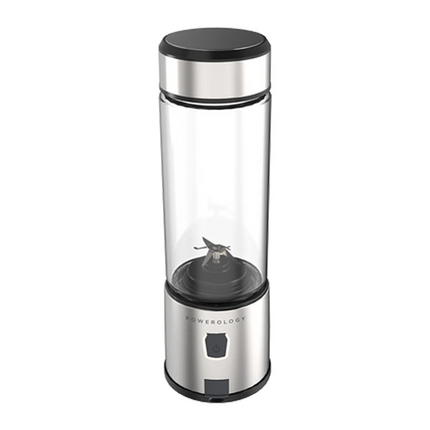 POWEROLOGY 6-BLADE PORTABLE JUICER 450ML 126W - ALUMINUM - Powerology 6-Blade Portable Juicer is a light-weight kitchen gadget designed to consume healthy, fresh beverages in just a snap