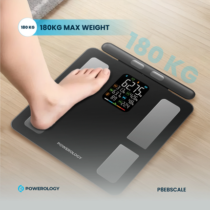 The Powerology Advanced Precision Smart Scale is an excellent health tracker. It provides smart analysis in conjunction with precise measurement from 