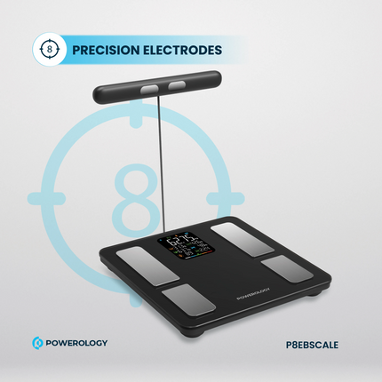 The Powerology Advanced Precision Smart Scale is an excellent health tracker. It provides smart analysis in conjunction with precise measurement from 