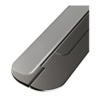 Powerology Ultra-Thin Laptop Stand - Grey - Powerology Ultra-Thin Laptop Stand can improve your workspace setup with its special ultra thin design